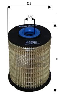 Obrázok Palivový filter CLEAN FILTERS  MG3627