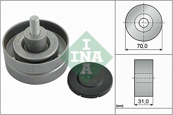 Obrázok Vratná/vodiaca kladka rebrovaného klinového remeňa INA  532041510