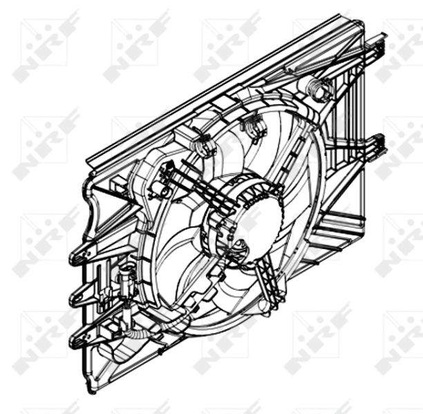 Obrázok Ventilátor chladenia motora NRF  47594