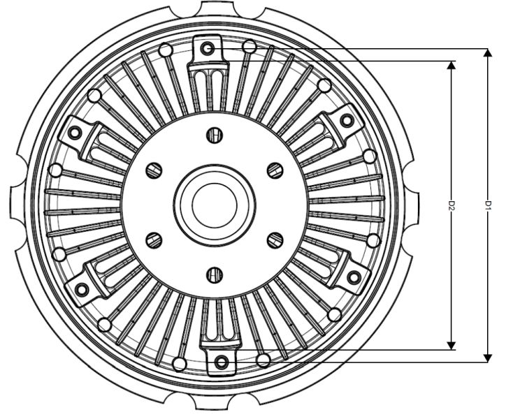 Obrázok Spojka ventilátora chladenia NRF  49002