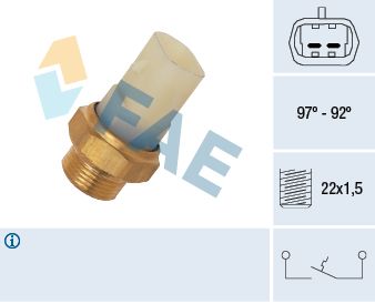 Obrázok Teplotný spínač ventilátora chladenia FAE  37710