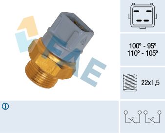 Obrázok Teplotný spínač ventilátora chladenia FAE  37970
