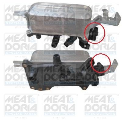 Obrázok Chladič motorového oleja MEAT & DORIA  95180