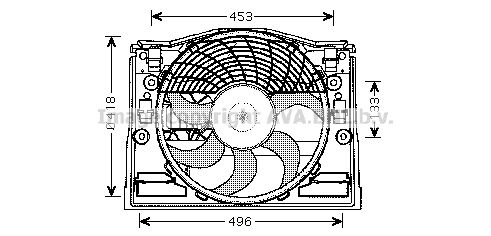 Obrázok Ventilátor chladenia motora AVA QUALITY COOLING  BW7514