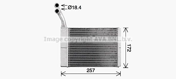 Obrázok Výmenník tepla vnútorného kúrenia AVA QUALITY COOLING  CN6330