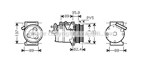 Obrázok Kompresor klimatizácie AVA QUALITY COOLING  FDAK433
