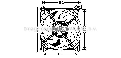 Obrázok Ventilátor chladenia motora AVA QUALITY COOLING  HY7509