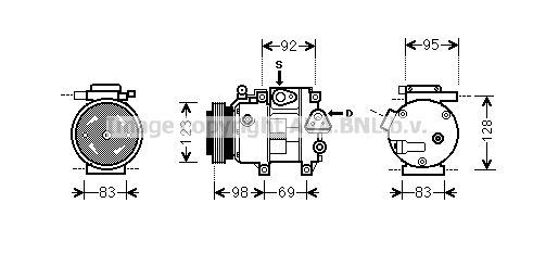 Obrázok Kompresor klimatizácie AVA QUALITY COOLING  HYK239