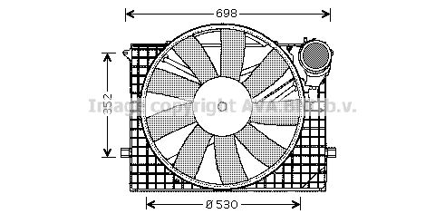 Obrázok Ventilátor chladenia motora AVA QUALITY COOLING  MS7505