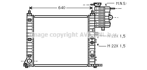 Obrázok Chladič motora AVA QUALITY COOLING  MSA2218