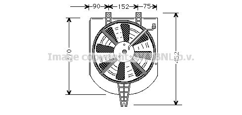 Obrázok Ventilátor chladenia motora AVA QUALITY COOLING  MT7501