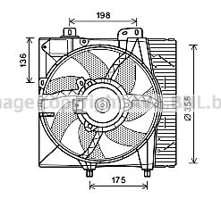 Obrázok Ventilátor chladenia motora AVA QUALITY COOLING  PE7550