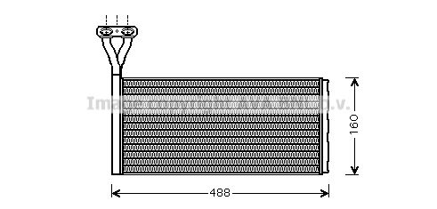 Obrázok Výmenník tepla vnútorného kúrenia AVA QUALITY COOLING  SC6015