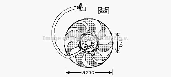 Obrázok Ventilátor chladenia motora AVA QUALITY COOLING  VN7522