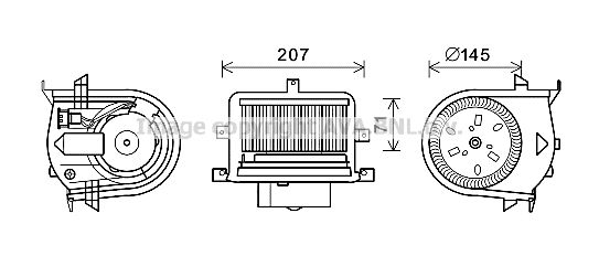 Obrázok Vnútorný ventilátor AVA QUALITY COOLING  VN8350