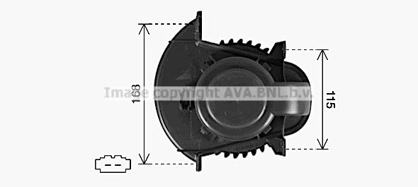 Obrázok Vnútorný ventilátor AVA QUALITY COOLING  VN8435