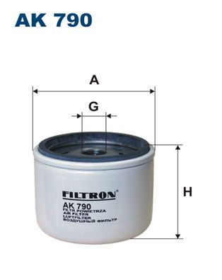 Obrázok Vzduchový filter turbodúchadla FILTRON  AK790