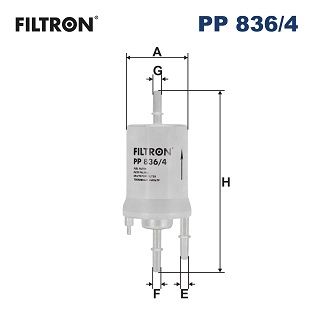 Obrázok Palivový filter FILTRON  PP836/4