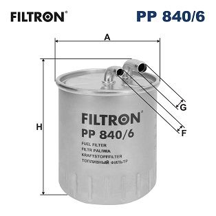 Obrázok Palivový filter FILTRON  PP8406