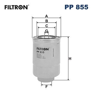 Obrázok Palivový filter FILTRON  PP855