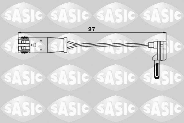 Obrázok Výstrażný kontakt opotrebenia brzdového oblożenia SASIC  6236002