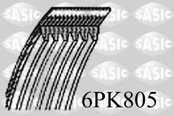 Obrázok Ozubený klinový remeň SASIC  6PK805