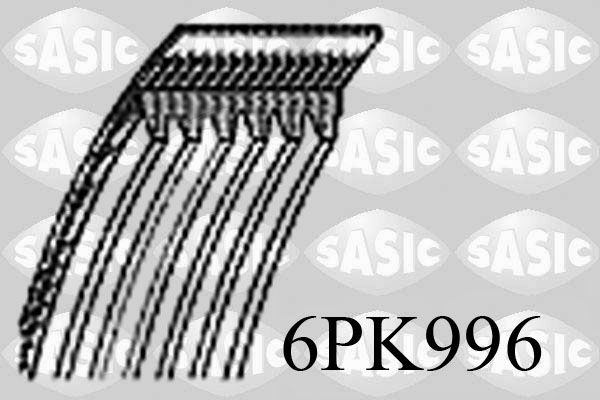 Obrázok Ozubený klinový remeň SASIC  6PK996