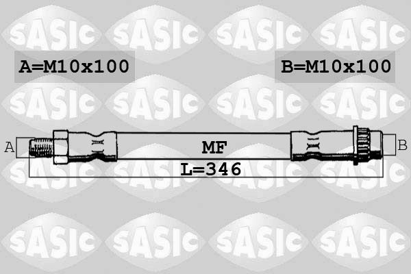 Obrázok Brzdová hadica SASIC  SBH4080