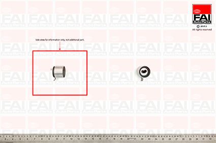 Obrázok Napínacia kladka ozubeného remeňa FAI AutoParts  T9267