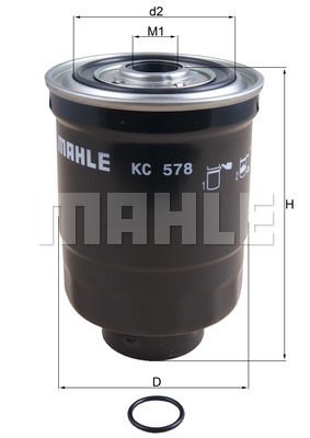 Obrázok Palivový filter MAHLE  KC578D