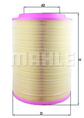 Obrázok Vzduchový filter MAHLE  LX2082