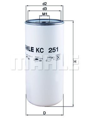 Obrázok Palivový filter MAHLE  KC251
