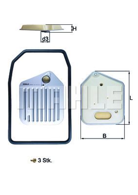 Obrázok Hydraulický filter automatickej prevodovky MAHLE  HX163KIT