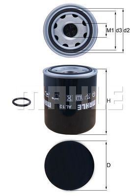 Obrázok Vysúżacie puzdro vzduchu pre pneumatický systém MAHLE  AL12