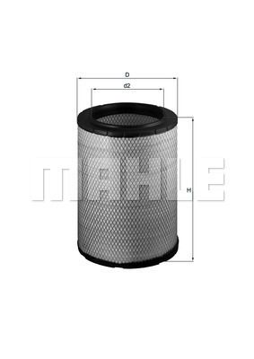 Obrázok Vzduchový filter MAHLE  LX1600