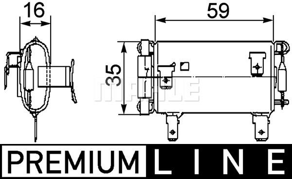 Obrázok Odpor vnútorného ventilátora MAHLE BEHR *** PREMIUM LINE *** ABR14000P
