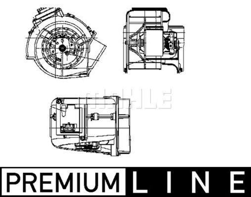Obrázok Vnútorný ventilátor MAHLE BEHR *** PREMIUM LINE *** AB62000P