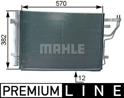 Obrázok Kondenzátor klimatizácie MAHLE BEHR *** PREMIUM LINE *** AC442000P