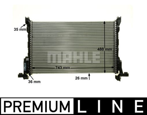 Obrázok Chladič motora MAHLE BEHR *** PREMIUM LINE *** CR85000P