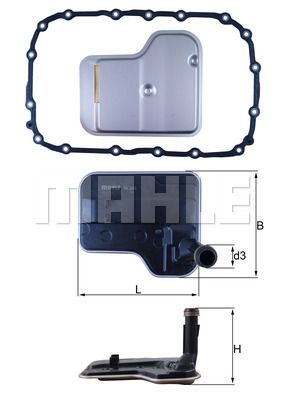 Obrázok Hydraulický filter automatickej prevodovky MAHLE  HX240D