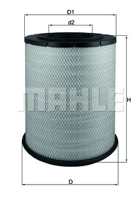 Obrázok Vzduchový filter MAHLE  LX1587