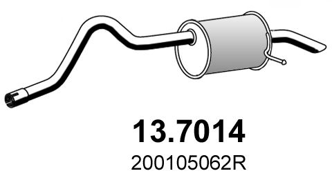 Obrázok Koncový tlmič výfuku ASSO  137014