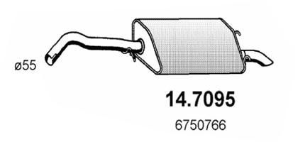 Obrázok Koncový tlmič výfuku ASSO  147095