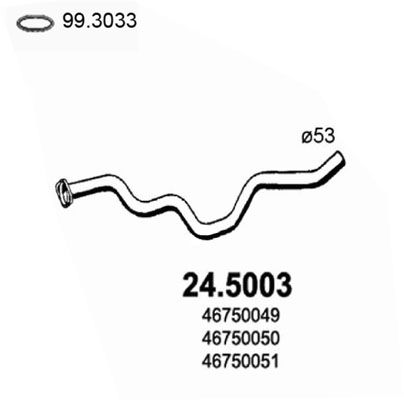 Obrázok Výfukové potrubie ASSO  245003