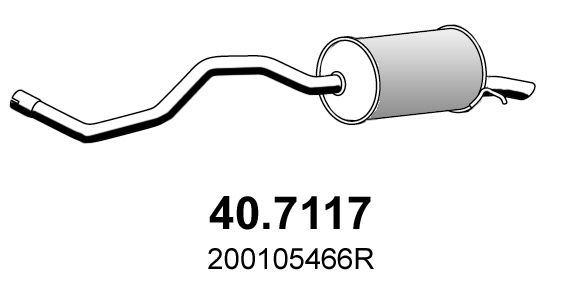 Obrázok Koncový tlmič výfuku ASSO  407117