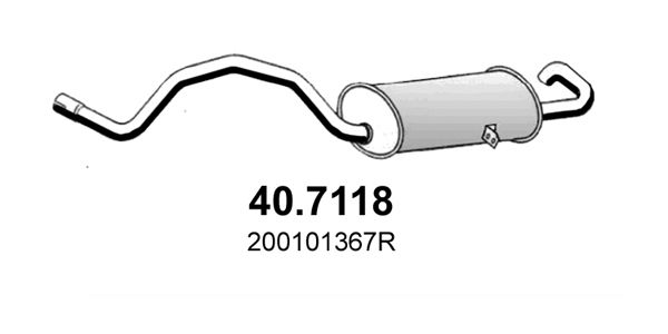 Obrázok Koncový tlmič výfuku ASSO  407118