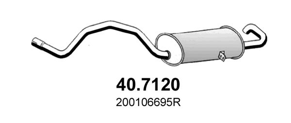 Obrázok Koncový tlmič výfuku ASSO  407120