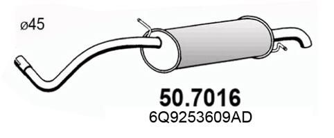 Obrázok Koncový tlmič výfuku ASSO  507016