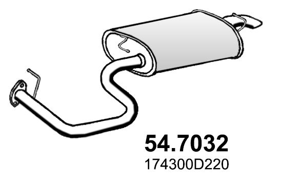 Obrázok Koncový tlmič výfuku ASSO  547032