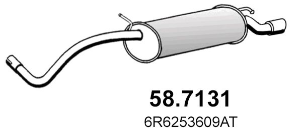 Obrázok Koncový tlmič výfuku ASSO  587131